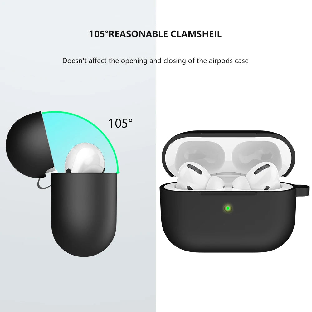 Soft Silicone Case Apple Airpods Earphones Wireless Bluetooth Headset