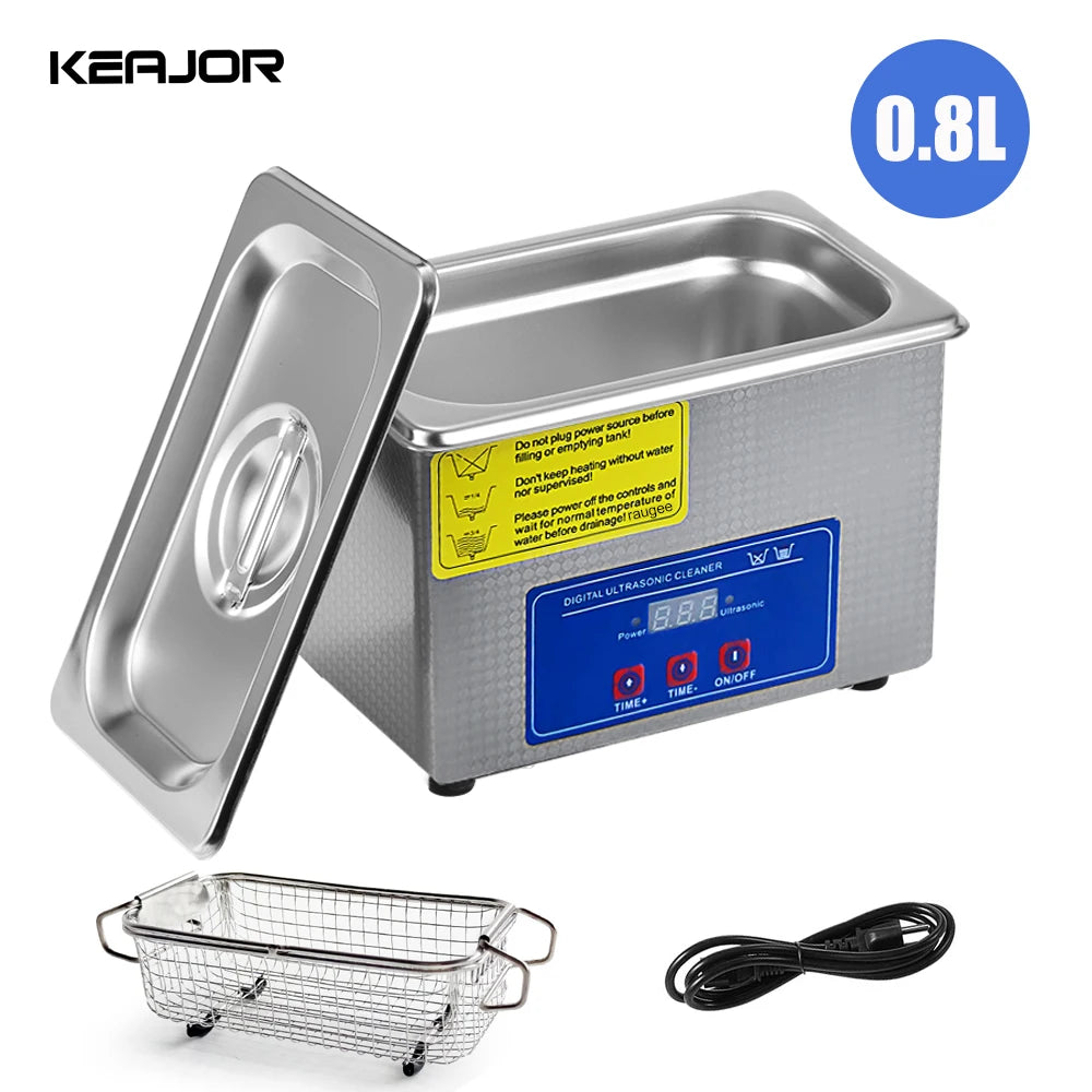 Ultrasonic Cleaner Ultrasound Cleaning Machine Glasses Jewelry 40KHZ
