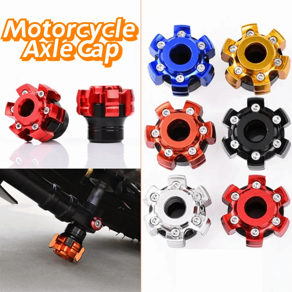 Aluminum Alloy Motorcycle Axle Cap Universal Fit Anti Fall Front Zpaxo