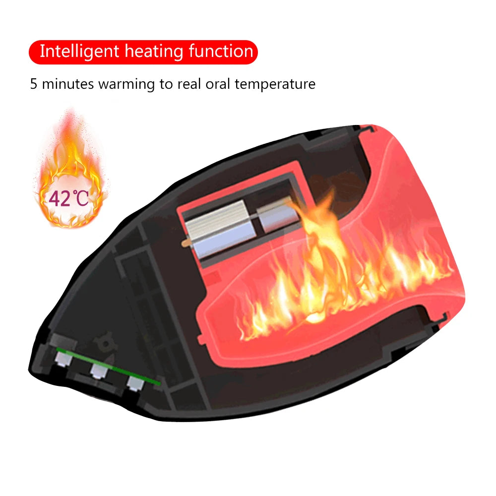 Erotic Silicone Heating Oral Sex Cup 6 Vibration Models Blowjob Toys