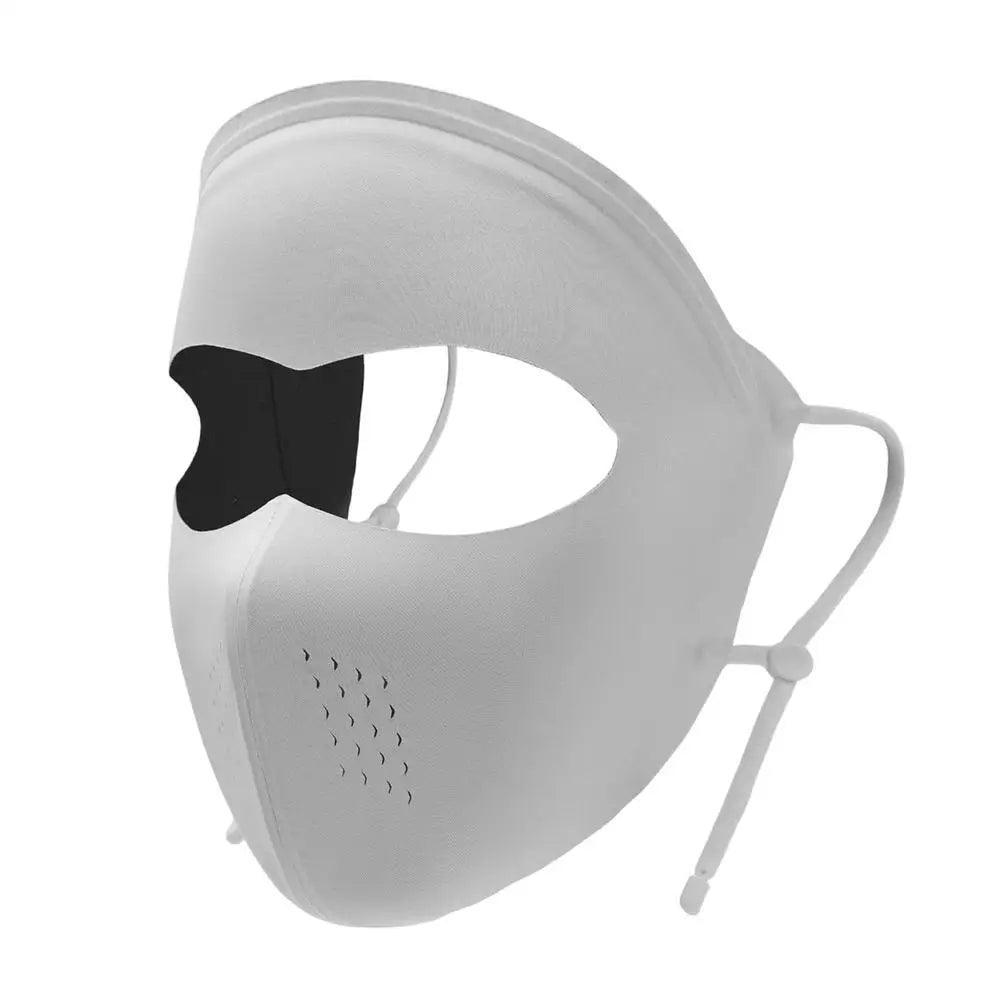 UV Protection Face Mask – Cooling Breathable Sun Shield UV Sun Face Mask Zpaxo Light Gray