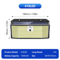 268/418 LED Solar Security Lights Outdoor 3 Modes Solar Powered Motion Sensor Lights Waterproof Wall Lights Fence Yard Garage Zpaxo 418 LEDS 1pc