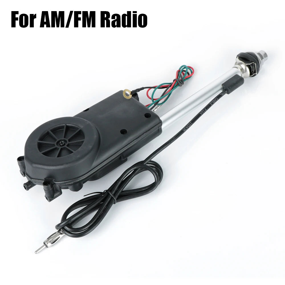 12V Universal Exterior Vehicle Aerials For Car SUV AM FM Radio Electric Power Automatic Telescopic Antenna Zpaxo