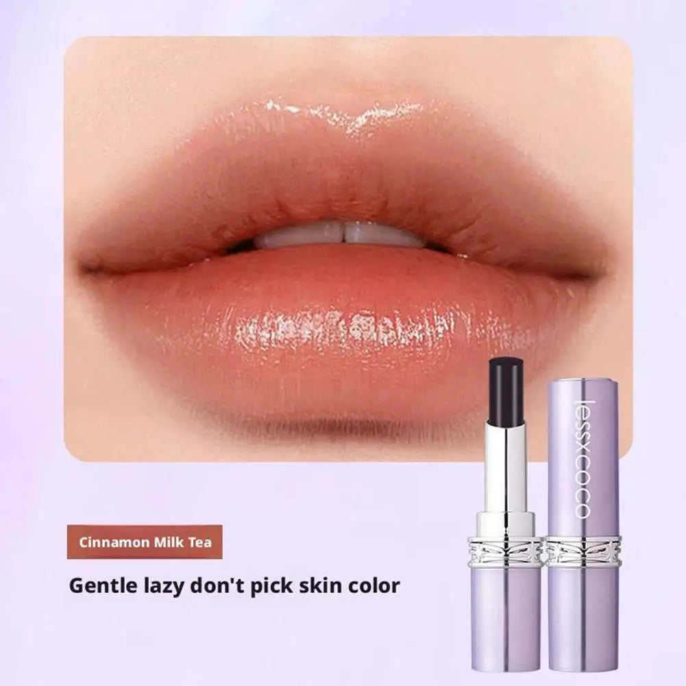 Velvet Matte Dark Magic Lipstick Lightweight Smooth Texture Long-lasting Hydration Lip Gloss Nourishing Essence Care Lipstick Zpaxo