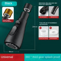 360° Rotating Faucet Extender – 3-Mode Metal Alloy Spray Head