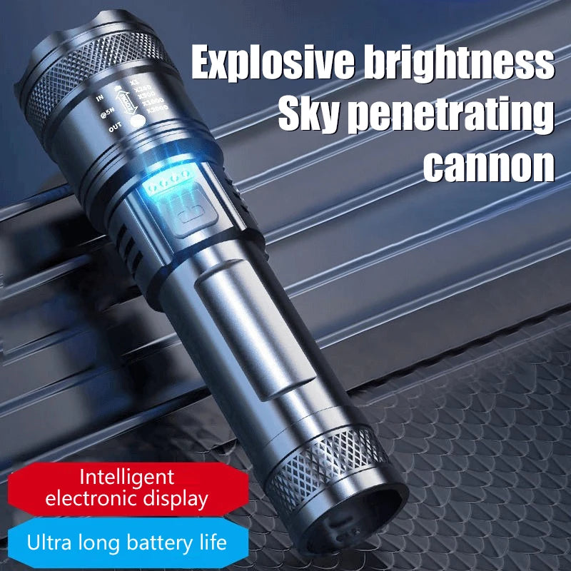 Mini Rechargeable Pocket Flashlight – IPX7, 3 Modes, USB-C