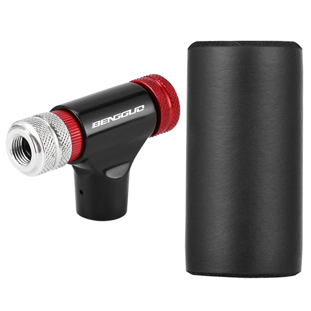 CO2 Bicycle Tire Inflator Pumps Head Sponge Cover Bike Pump Tool Mini