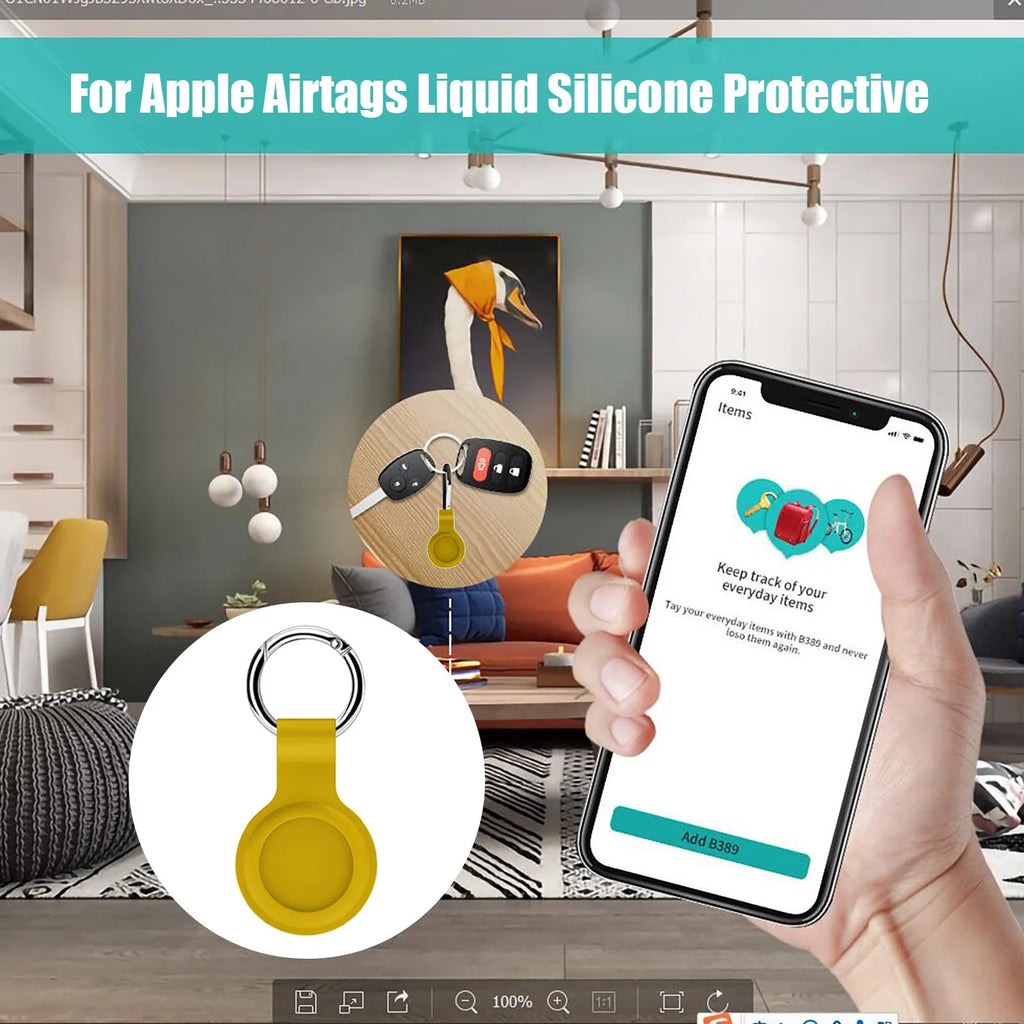 Waterproof Tracker Sleeve For AirTag Silicone Protective Case Anti Lost Key Finder Cover For Keys Pet Collar Bag Wallet Luggage Zpaxo