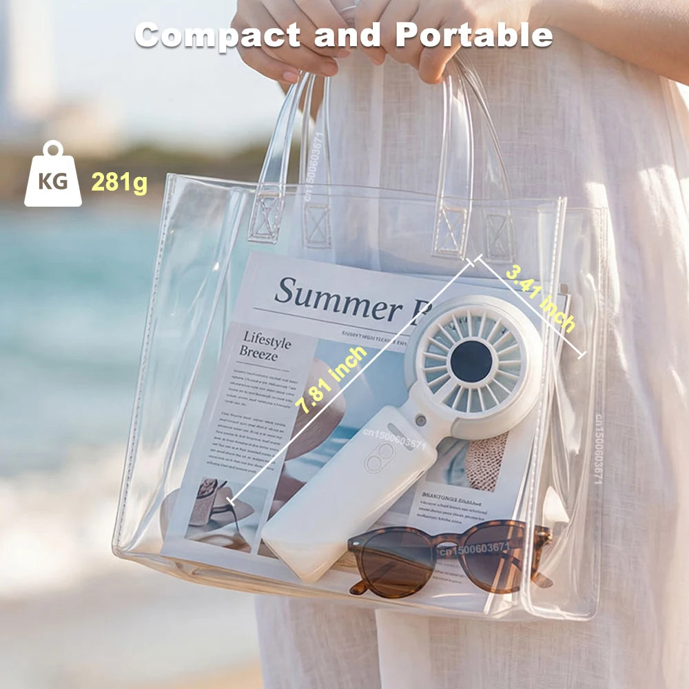 Portable Water Mist Fan Mini Handheld Spray Foldable Hanging Neck USB
