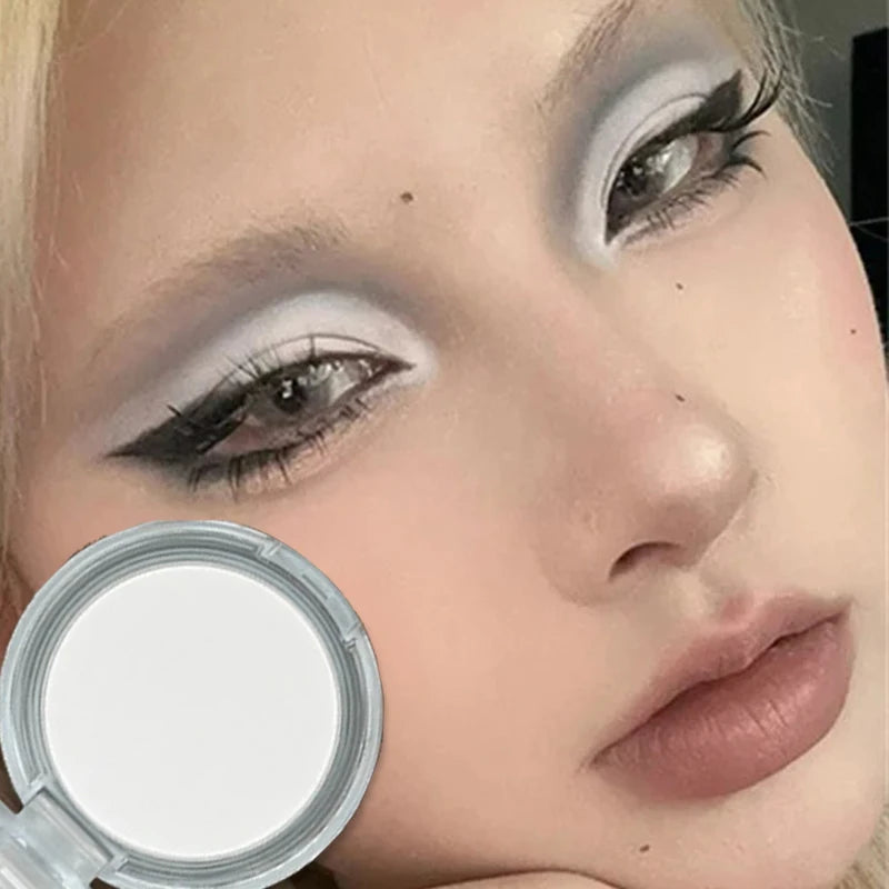 Single Matte Highlighter Palette White Beige Face Nose Brightening Contour Makeup Eye Shadow Lying Silkworm Rouge Powder Palette Zpaxo