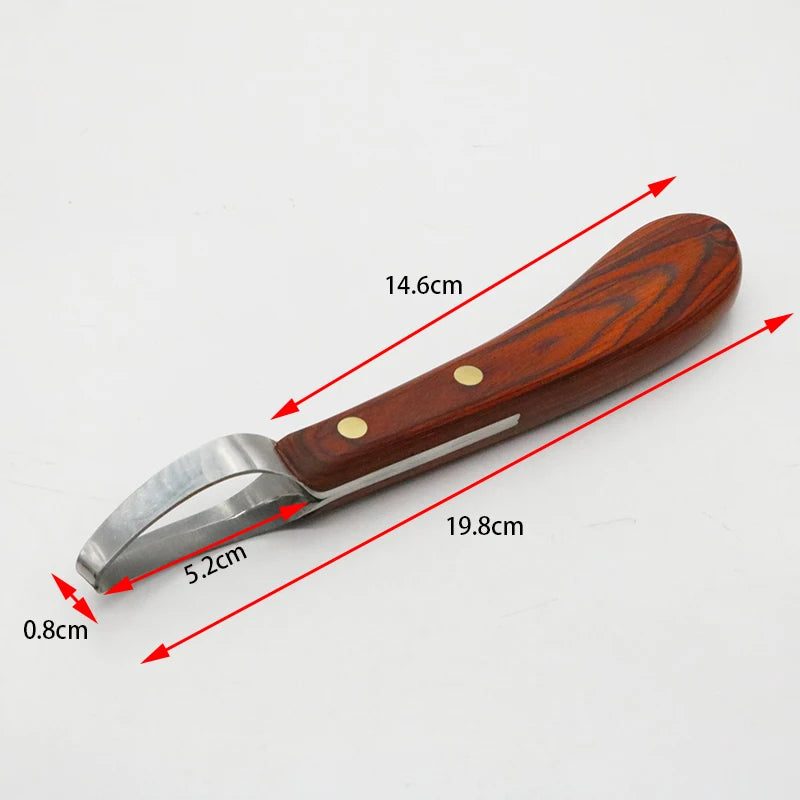 Horse Loop Hoof Knife Trimmer Blade Sheep Cattle Double Edged Shears