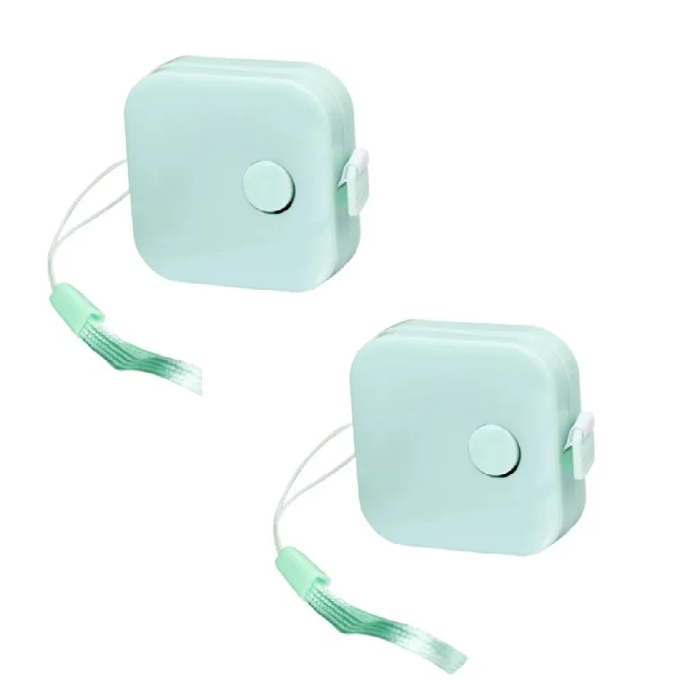 1 5m Small Tape Measure Portable Plastic Weight Management Medical Zpaxo green 2pc 1.5M