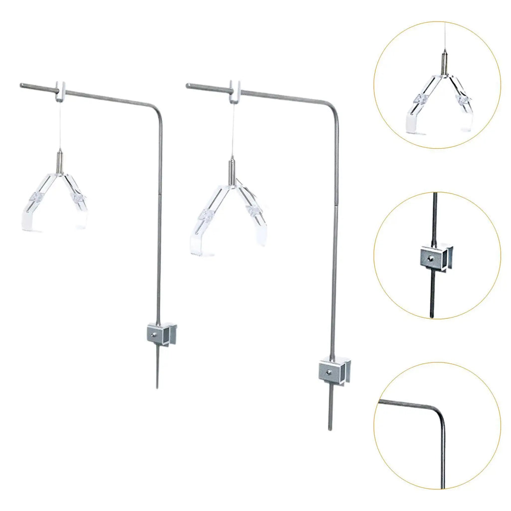2Pcs Adjustable Aquarium Light Holder Bracket Mount Fish Tank LED Light Rack Hanging Kit for Home Office Fish Saltwater Aquarium Zpaxo