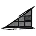 Double-layer Car Ceiling Triangle Net Adjustable Double Pocket Triangular Ceiling Storage Bag Space Saving Breathable Zpaxo Black 80-53cm