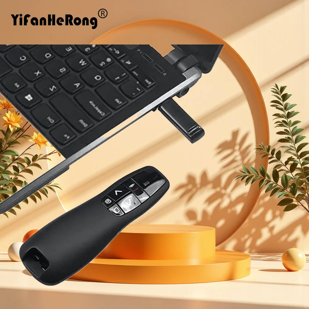 2.4GHz PPT Flip Pen Pointer Wireless USB Powerpoint Presentation Clicker Presenter for Powerpoint Remote Control with Red Light Zpaxo Default Title