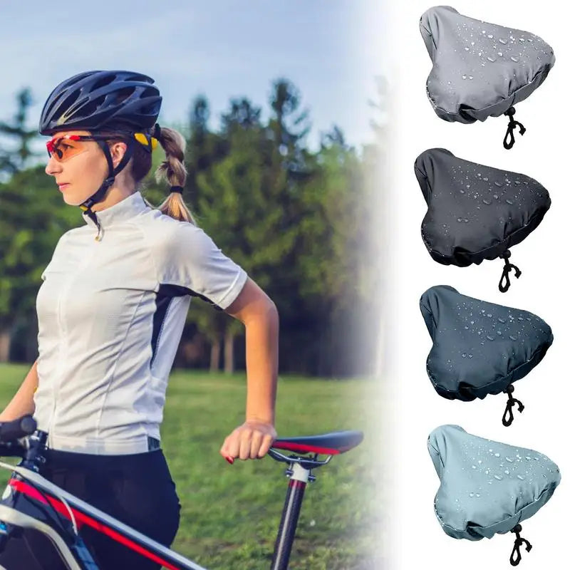 Bicycle Saddle Seat Rain Cover Oxford Cloth Dust-proof Cushion