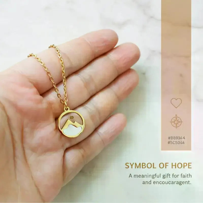 Christian Mustard Seed Gold Stainless Steel Pendant Faith Silver Chain Zpaxo