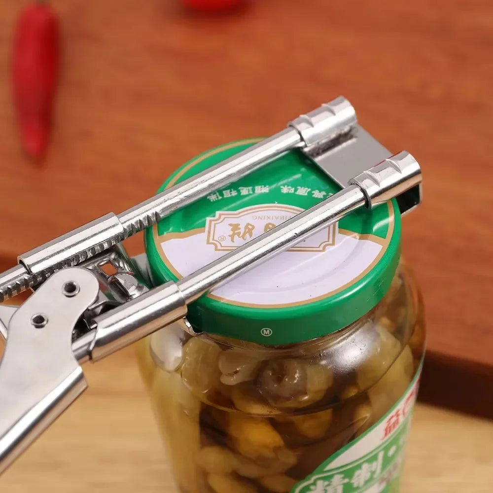 Rotating Stainless Steel Manual Can & Bottle Opener – Anti-Slip Bottle & Can Opener Zpaxo
