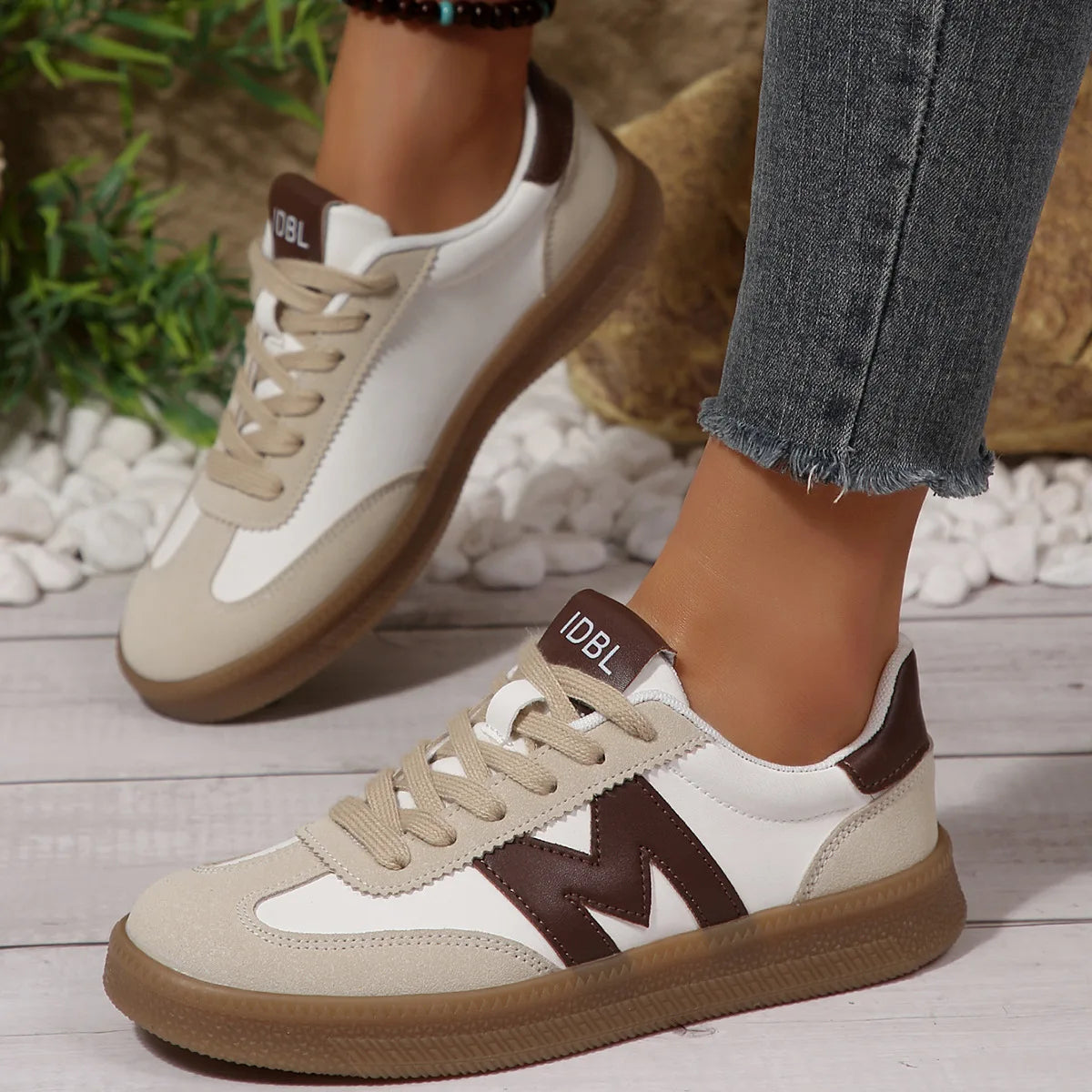 Women's Sporty Casual Flat Shoes Spring Autumn Bottom Comfortable Zpaxo image color 2 38