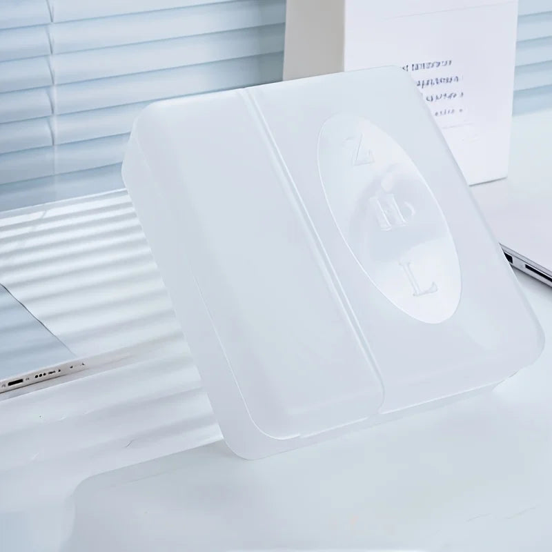 Desktop Cable Organizer Box – Multi-Layer Wire & Charger Storage Cable Storage Organizer Zpaxo Clear
