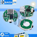 10W LED Flashlight Driver Board (1/5PCS): IC-Integrated with 2-Speed Operation, Switch & Charging Support Zpaxo 5pcs