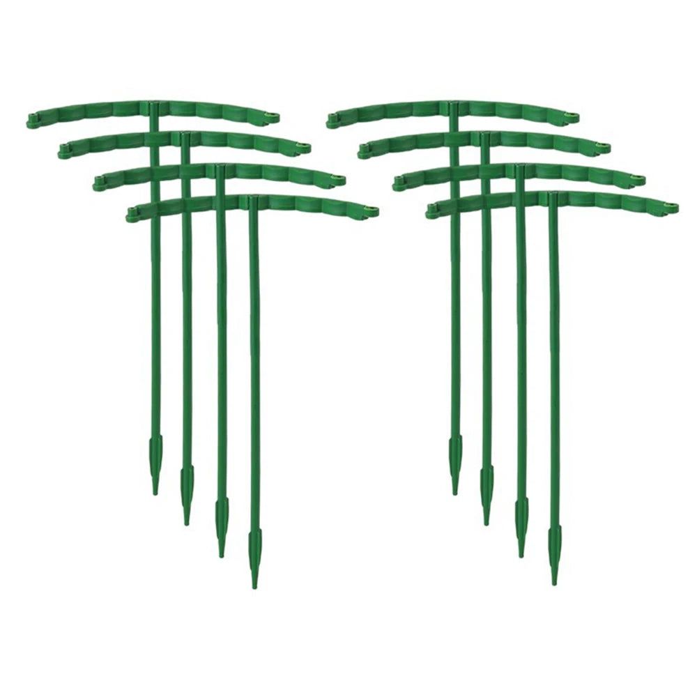 Plastic Plant Support Pile Stand Plant Support Pile for Flowers Greenhouses Arrangement Fixing Rod Holder Garden Tools Zpaxo 14CM-8PCS