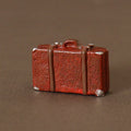 Classic Wood Box Doll Leather Trunk Suitcase Vintage Dollhouse Zpaxo onesize