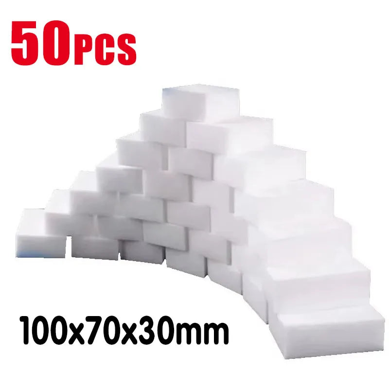 Magic Melamine Cleaning Sponges 10–60 Pack | White Eraser Pads Melamine Cleaning Sponge Zpaxo 50pcs