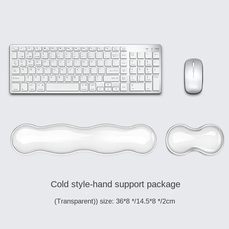 Keyboard Mouse Wrist Rest Pad Ergonomic Silicone Wrist Support Pad Non-Slip Base Wrist Support Cushion For Office Home Computer Zpaxo suit A