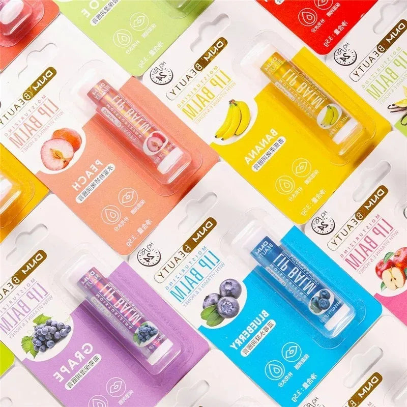 18 Flavors Fruit Lip Balm Oil Moisturizing Long-lasting Gloss Clear