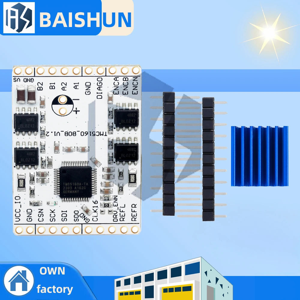 3D Printer Parts TMC5160TA-V1 0 BOB Power Stepper Motor Driver Zpaxo Default Title