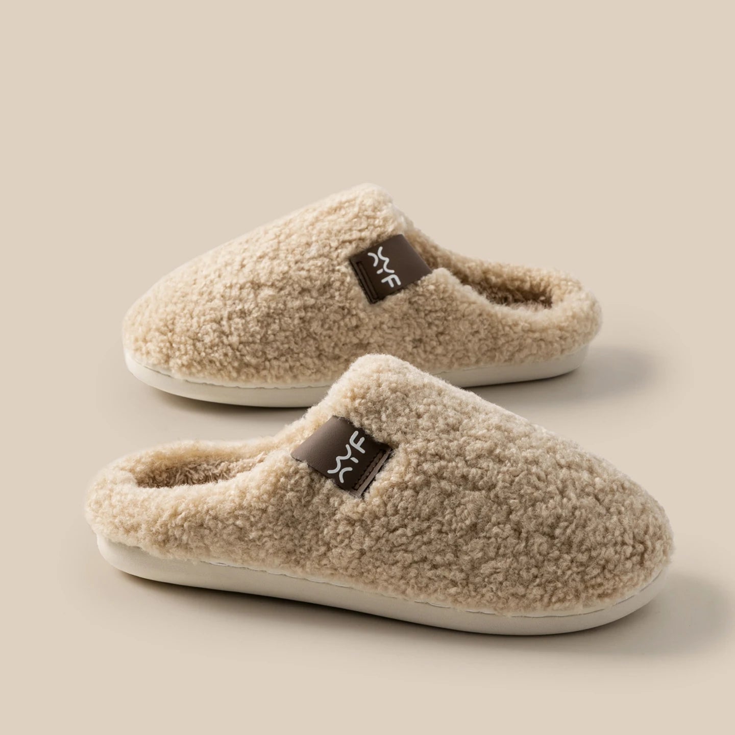 Cozy Furry Slippers Women Warm Non-slip Indoor Shoes Plush Fleece