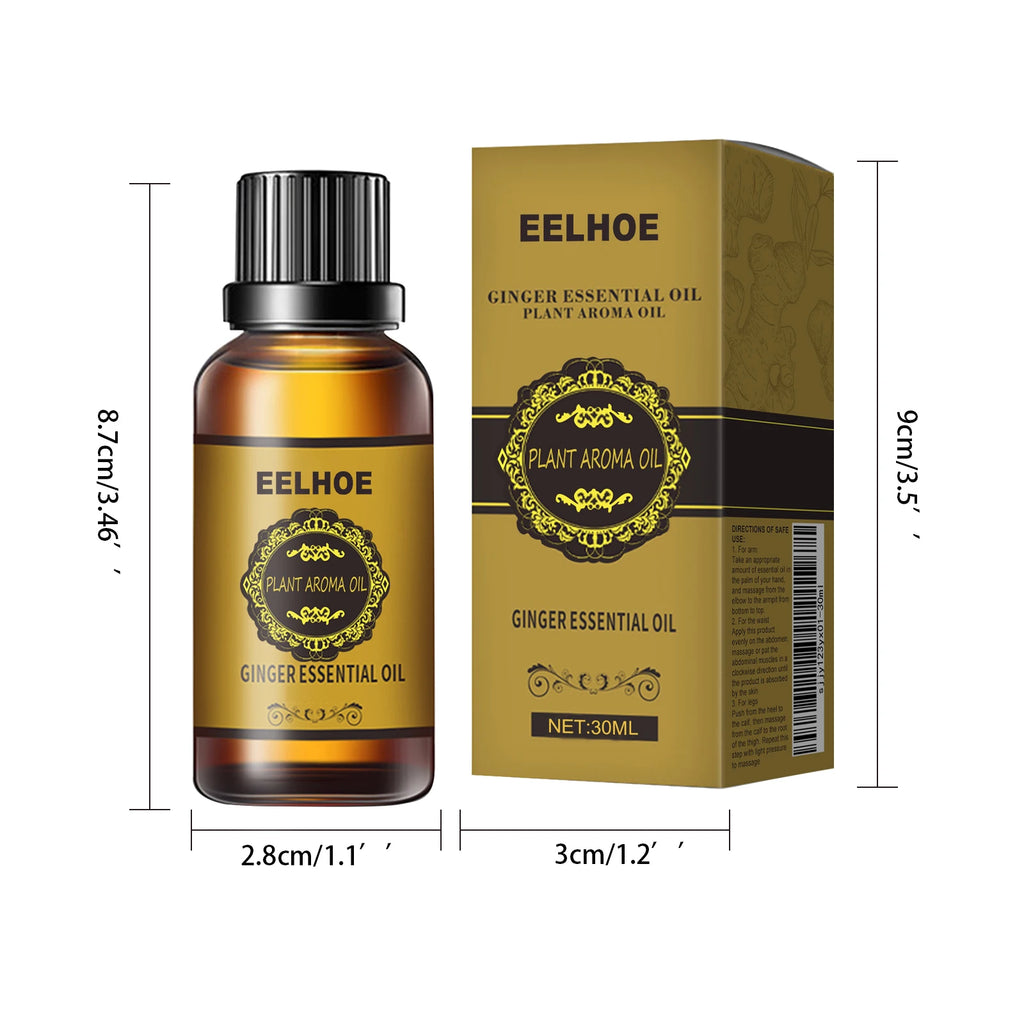 Ginger Essential Oil Slimming Massage – Anti-Cellulite Body Oil Slimming Massage Oil Zpaxo