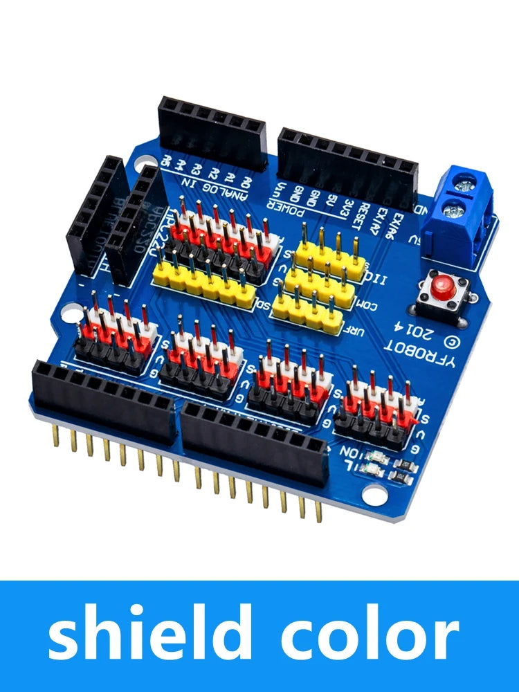 V5 Sensor Expansion Shield Board Compatible Uno R3 0 Multiple Sensors Zpaxo shield color
