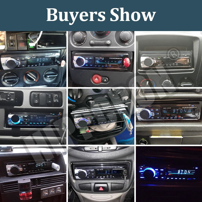 Car Radio Autoradio 1 Din Bluetooth 12V Audio Player Mp3 60Wx4 FM