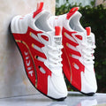 Men's Red White Breathable Mesh Sneakers Fashion Casual Running Shoes Zpaxo K015 Red 48 China Mainland