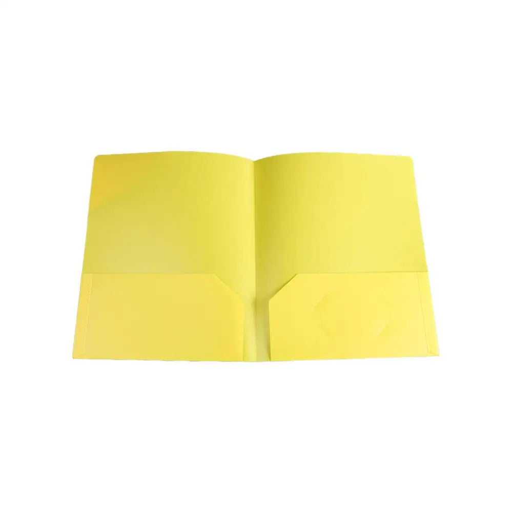 Plastic File Folder 2 Pockets & Business Card Slot | A4 Letter Plastic File Folder Zpaxo C