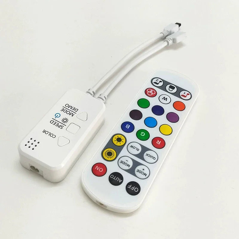 3 Pin Tuya APP Wifi LED RGBIC Controller Remote DC12V 24V Work Alexa Zpaxo