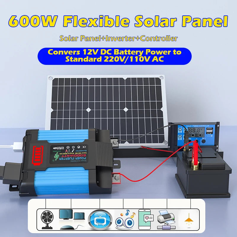 High-performance 6000W Off-grid Solar Power Full System 100A MPPT Zpaxo