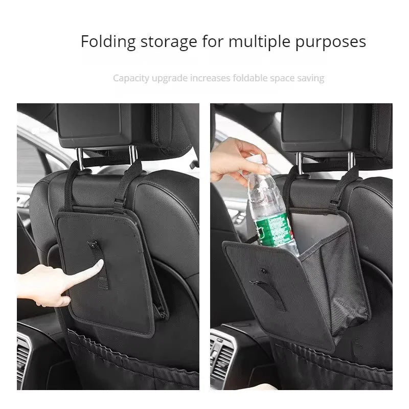 Car Trash Can Folding Portable Multifunctional Seat Back Hanging Storage Bag Waterproof Car Storage Bag Zpaxo