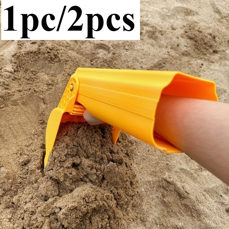 Sand Snow Shovel Vibrant Orange Beach Digging Tool Kids Adults