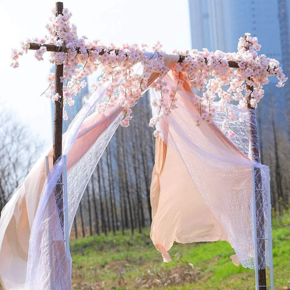 Artificial Sakura Flowers Vine Fake Flower Cherry Blossom Garland