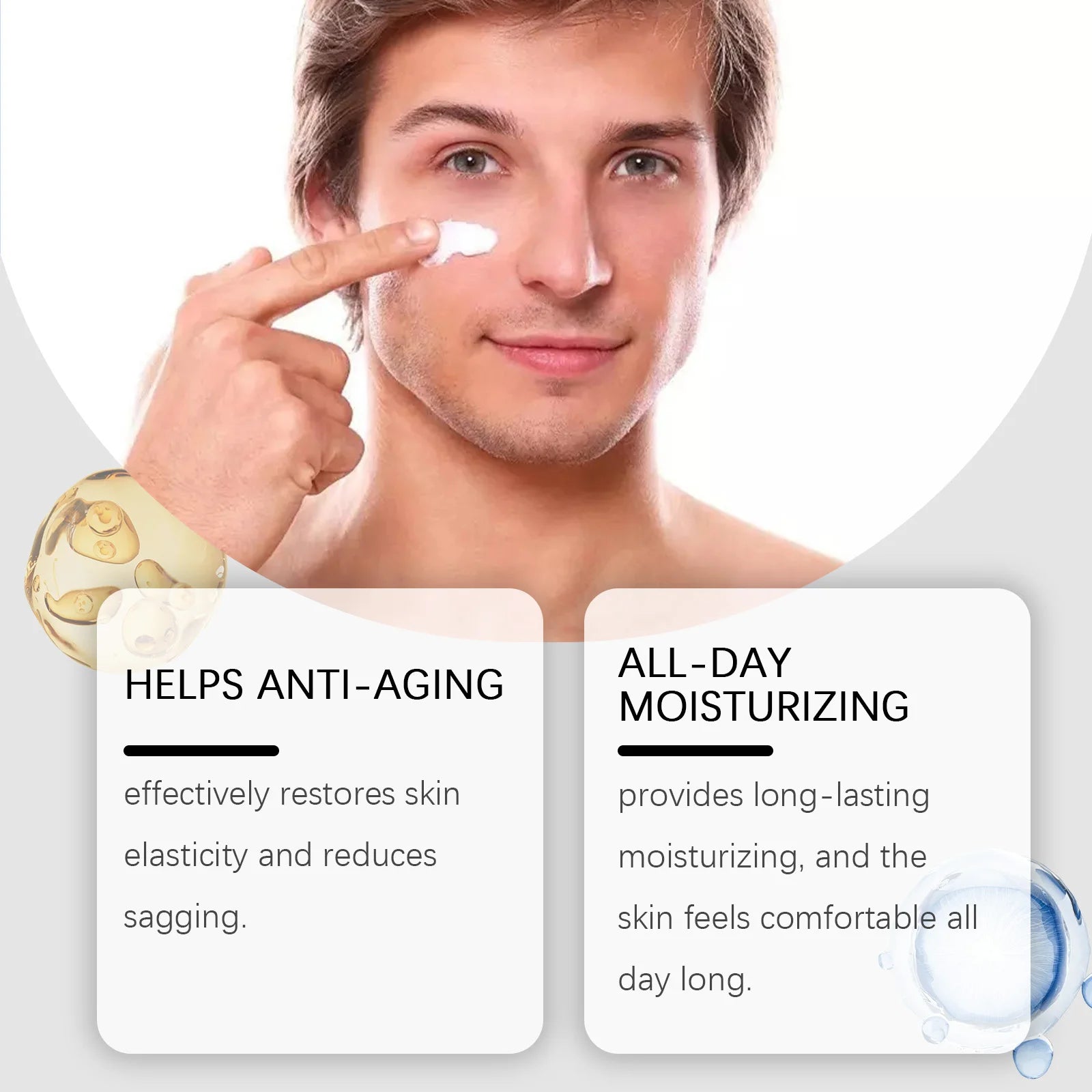 Men's Hyaluronic Acid Face Cream – Hydrating & Anti-Aging Men's Face Cream Zpaxo