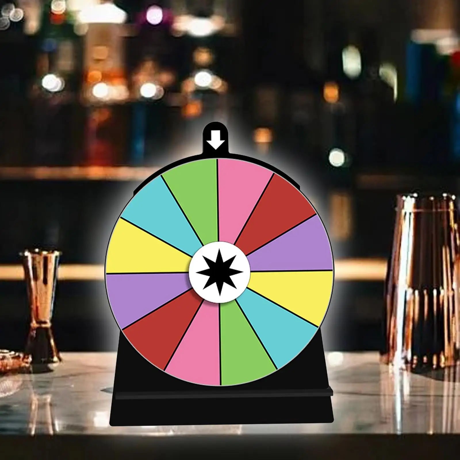 Editable Fortune Spin Wheel – Roulette Prize & Drinking Game Fortune Spin Wheel Zpaxo 12 Slots