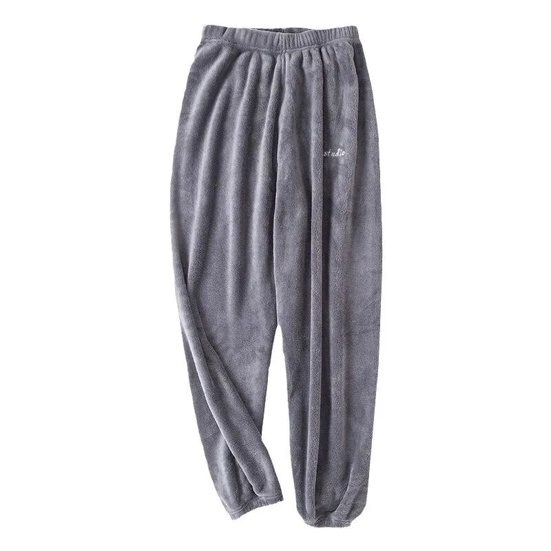 Fleece Pants Women's Thick Plush Loungewear Warm Sleepwear