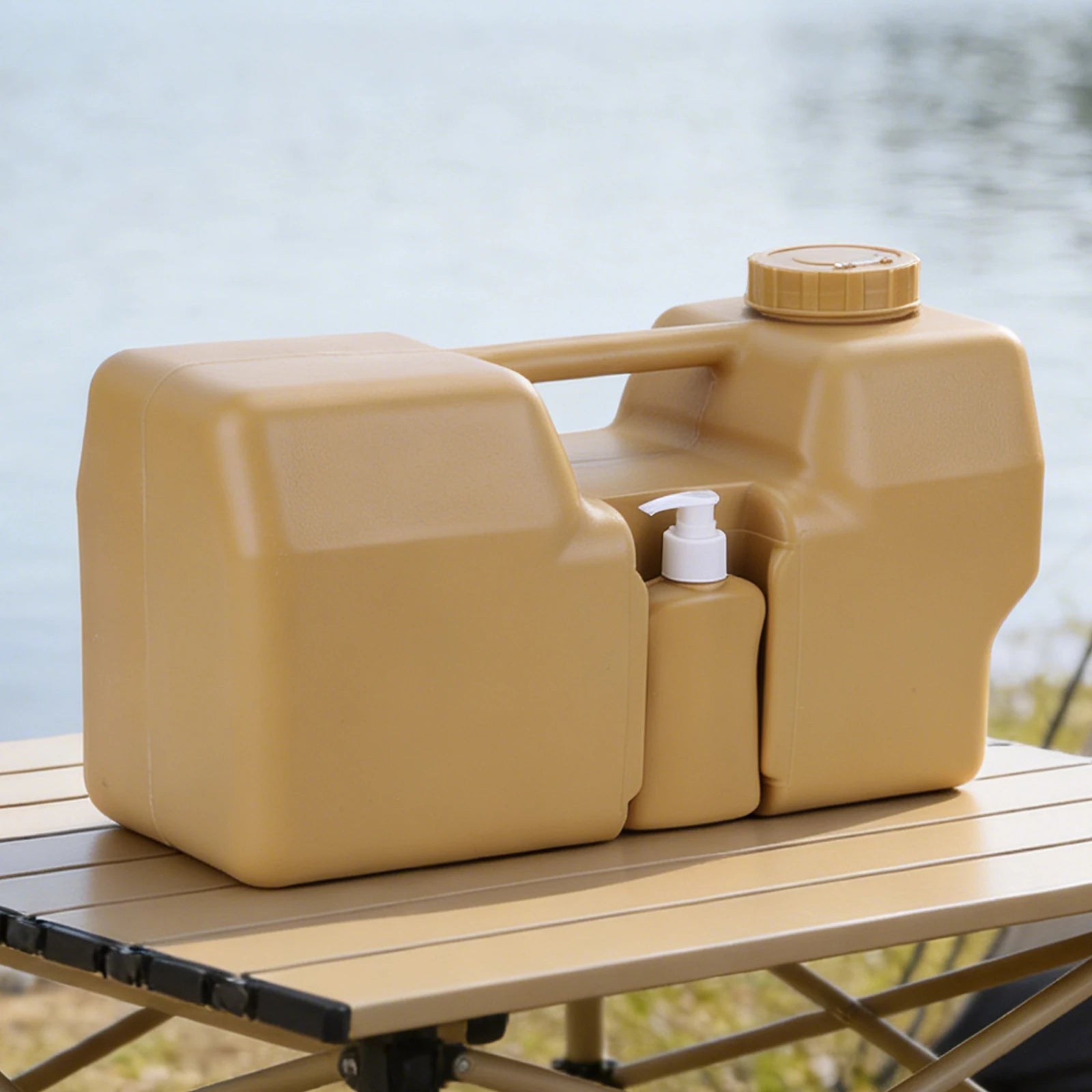 No Leakage Camping Bucket W Spigot Hand Sanitizer Bottle Water