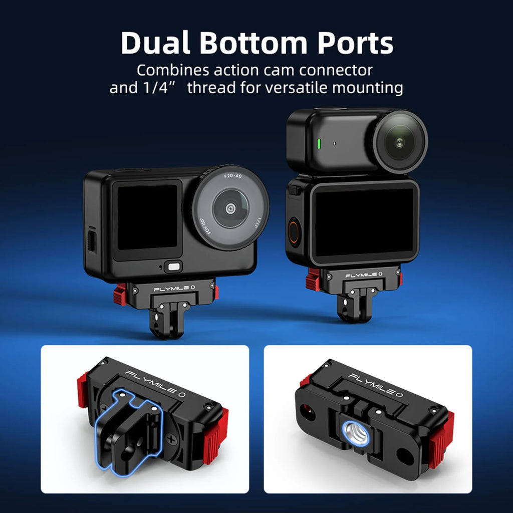 Magnetic Adapter Mount DJI Action 5 OSMO 4 Camera Accessories Quick