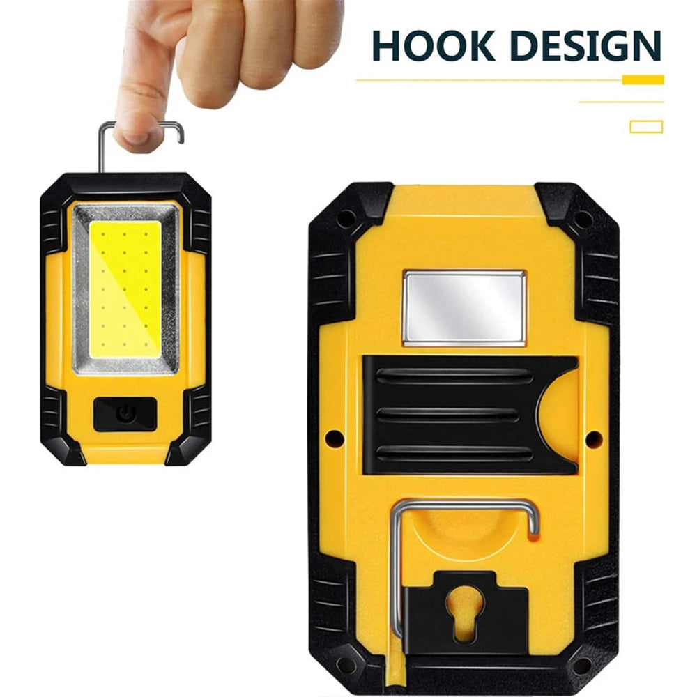 4000mAh COB LED Work Light – Magnetic Rechargeable Lantern