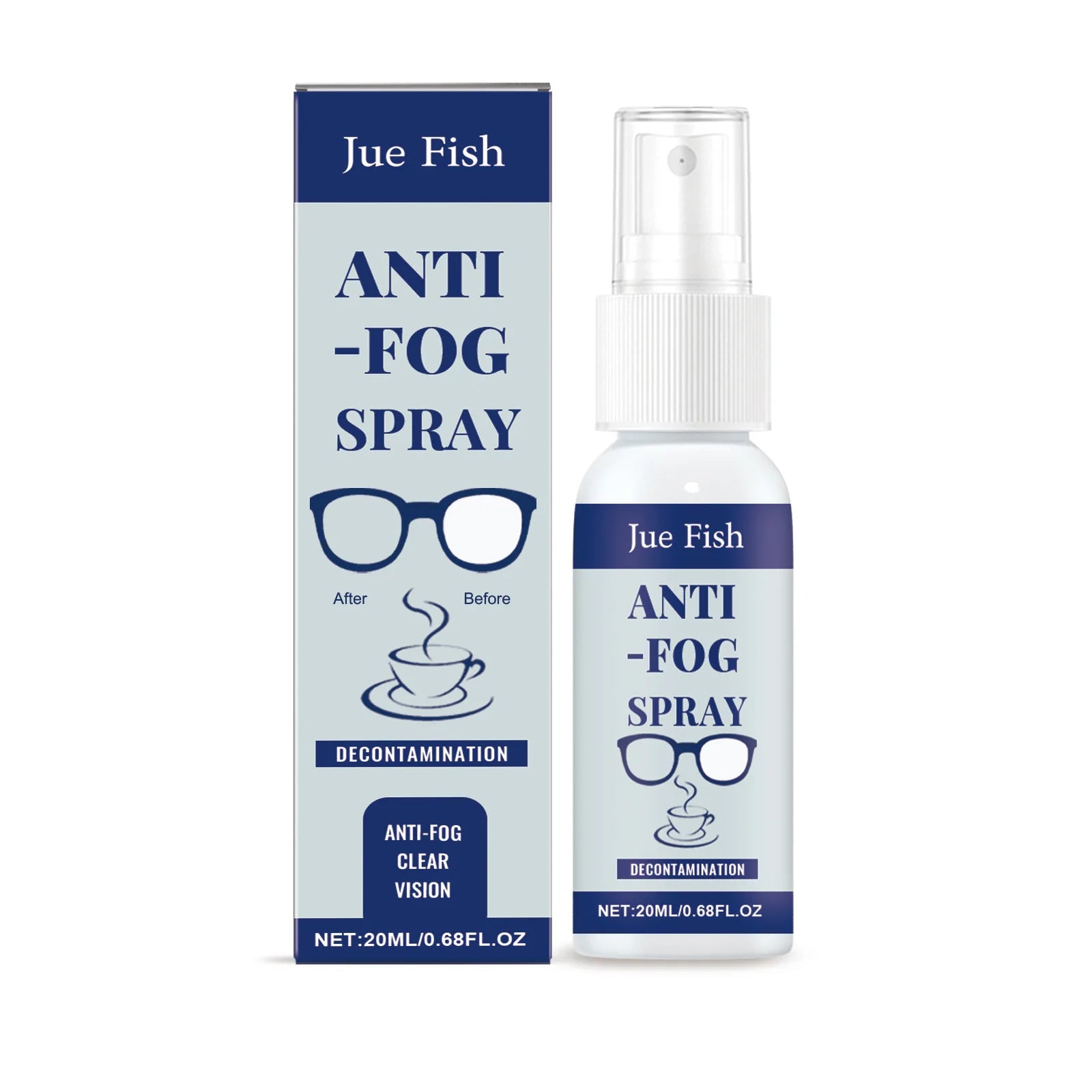 Anti-Fog Eyeglass Cleaning Spray | Clear Vision Lens Cleaner Lens Cleaning Spray Zpaxo 20ml boxed