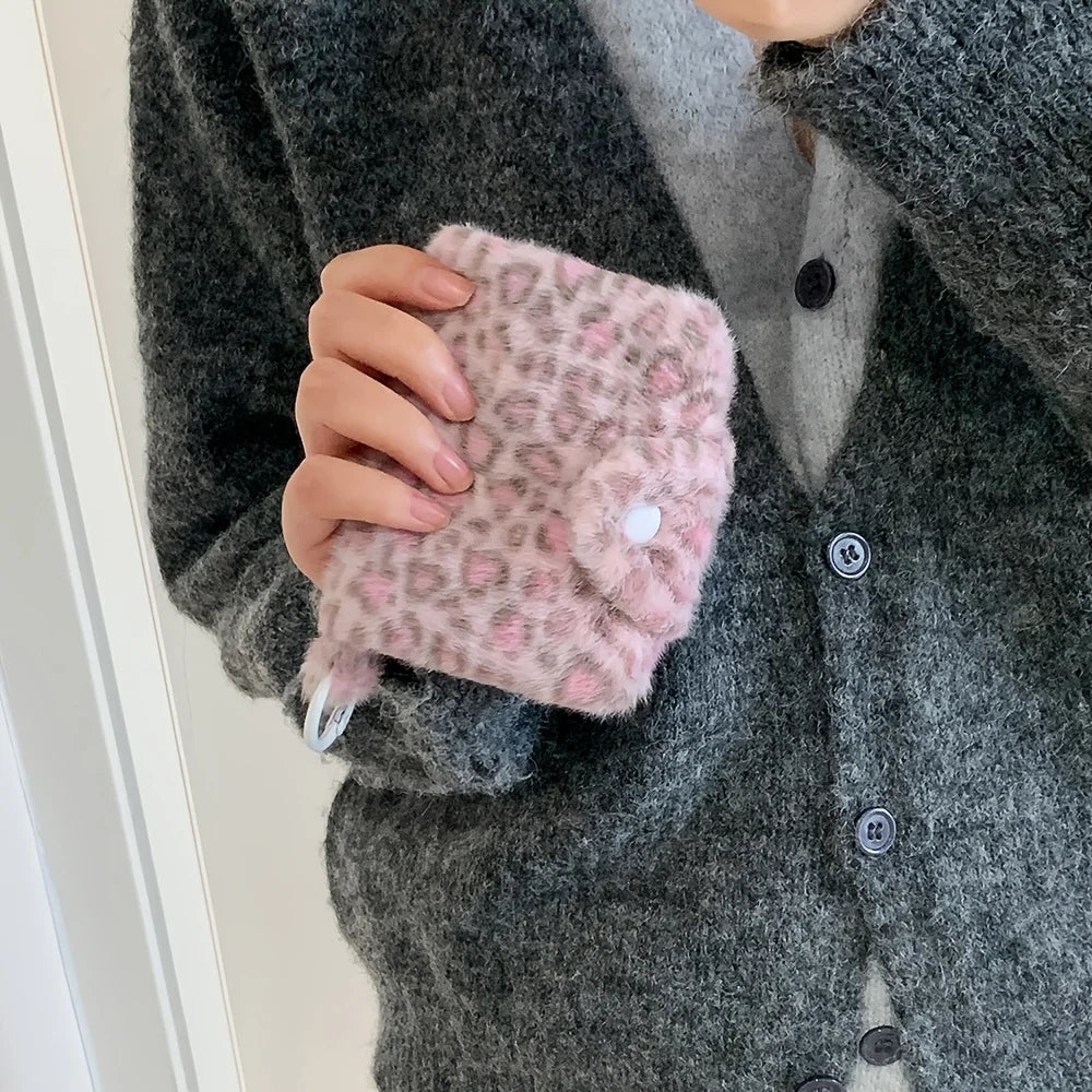 Girly Leopard Print Women's Coin Purse Card Holder Instagram-style